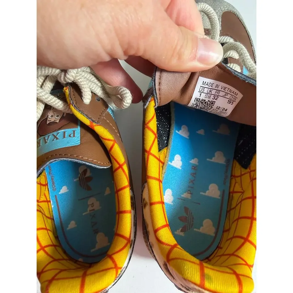 Adidas Toy Story Sambas Sneakers Lace Up Woody Size 1Y